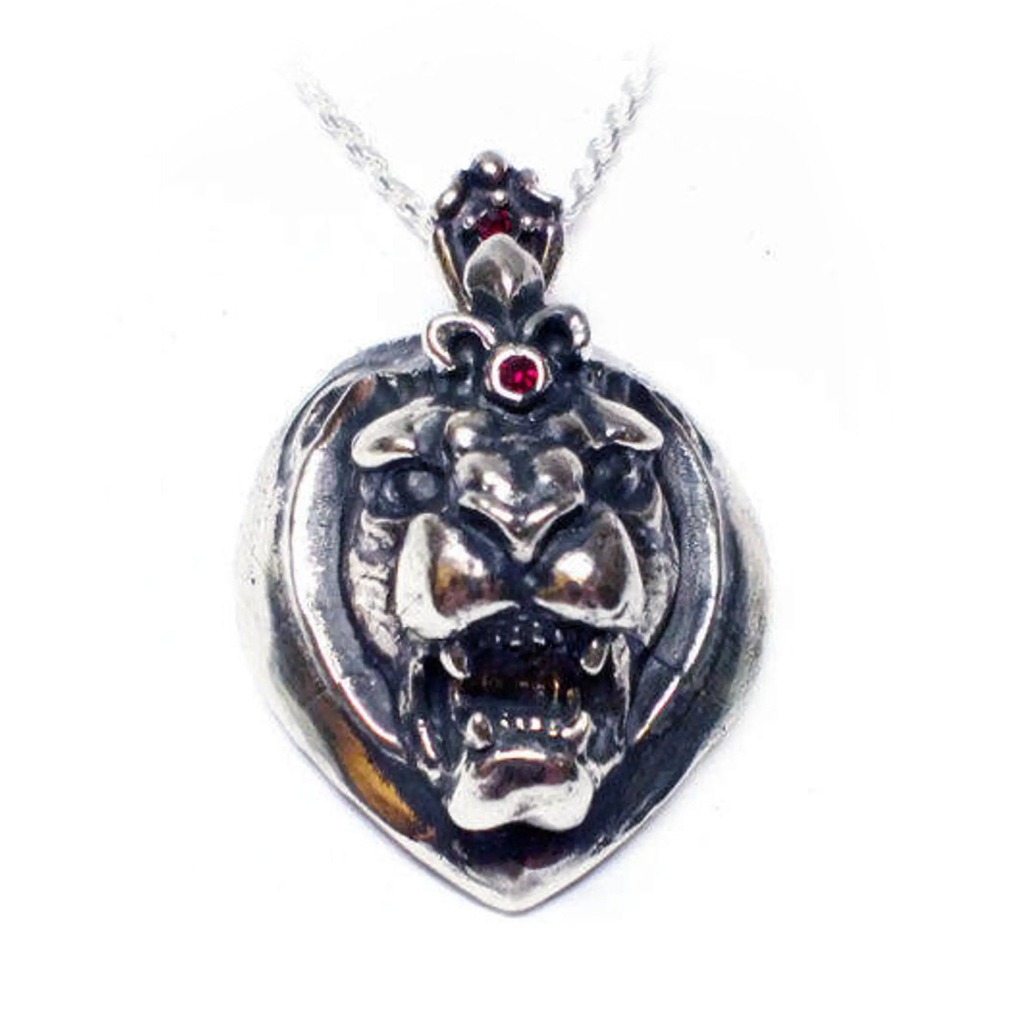 Lion heart sterling Silver Pendant