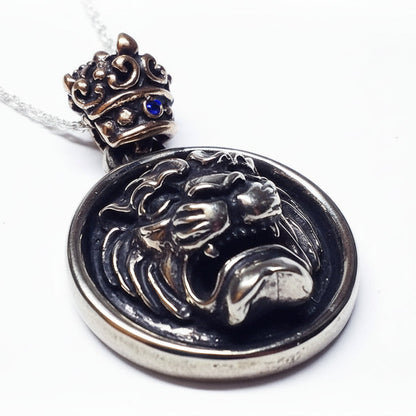 Lion king sterling Silver Pendant