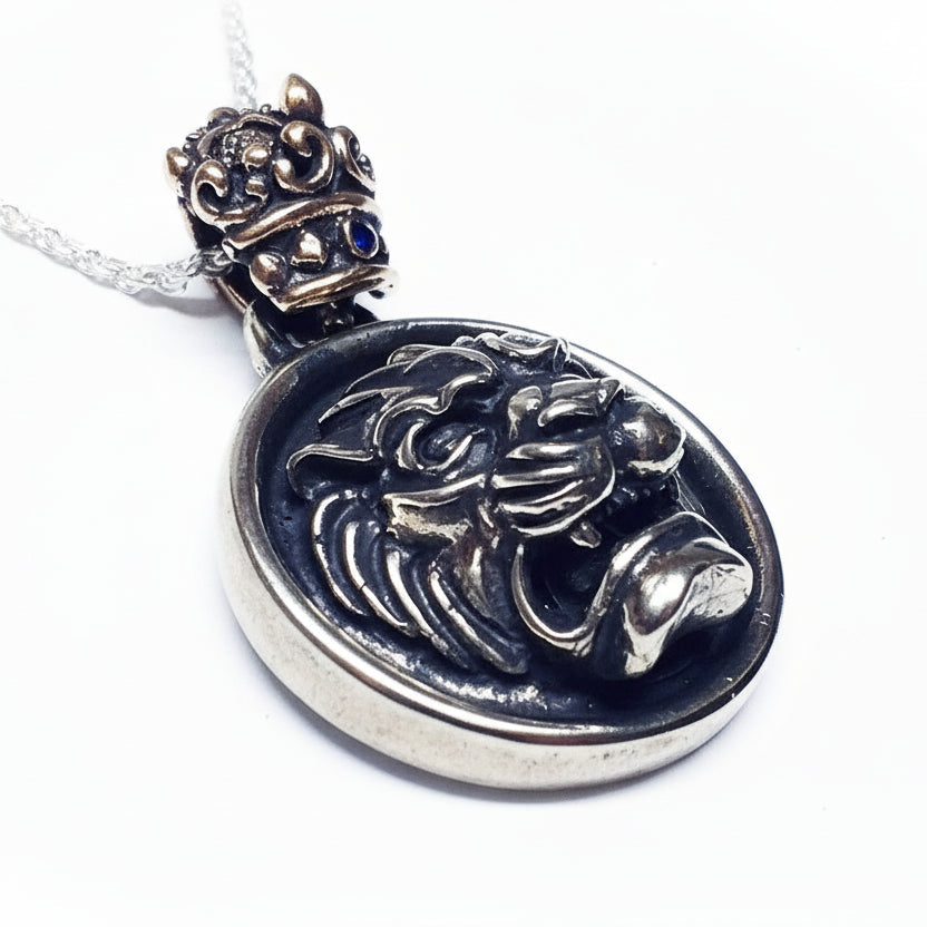 Lion king sterling Silver Pendant