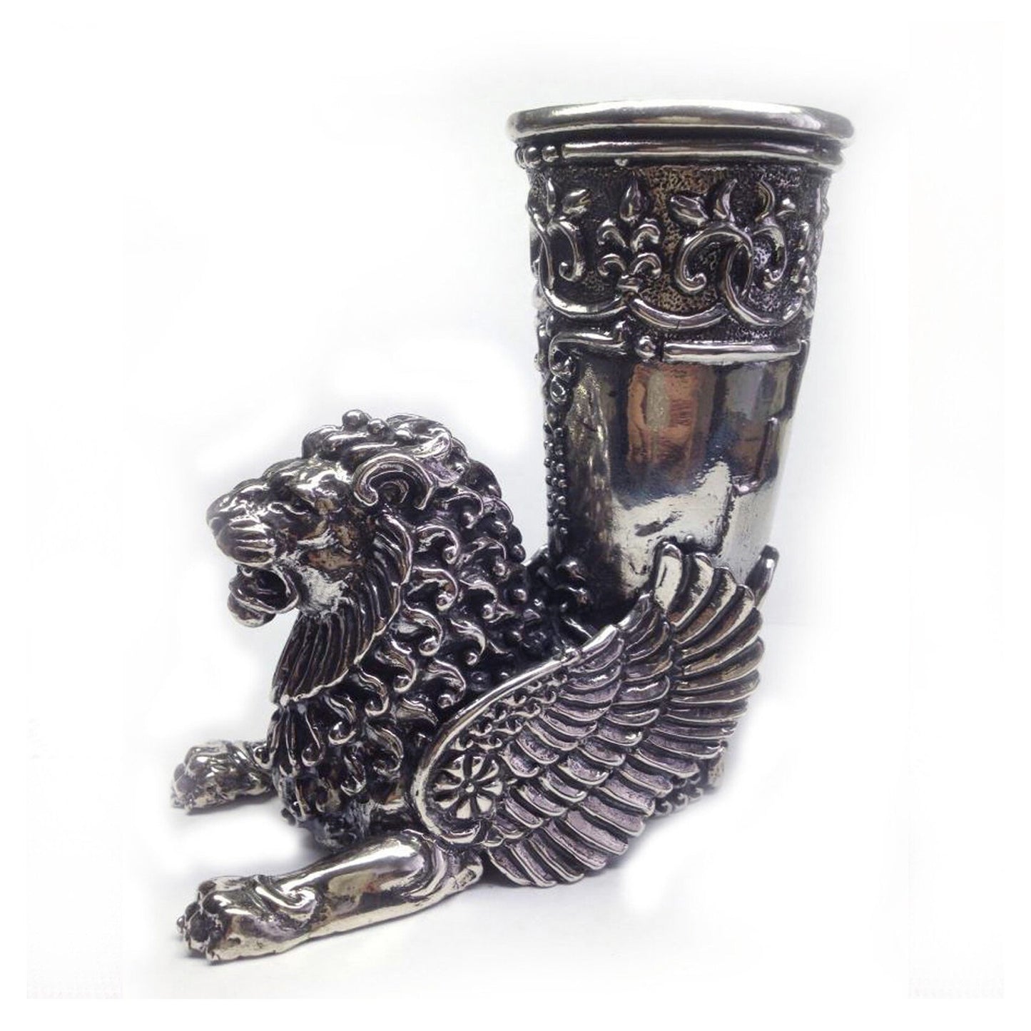 Lion Sterling Silver Shot Cup