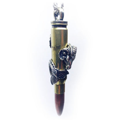 Capricorn Zodiac Love Bullet Silver Pendant