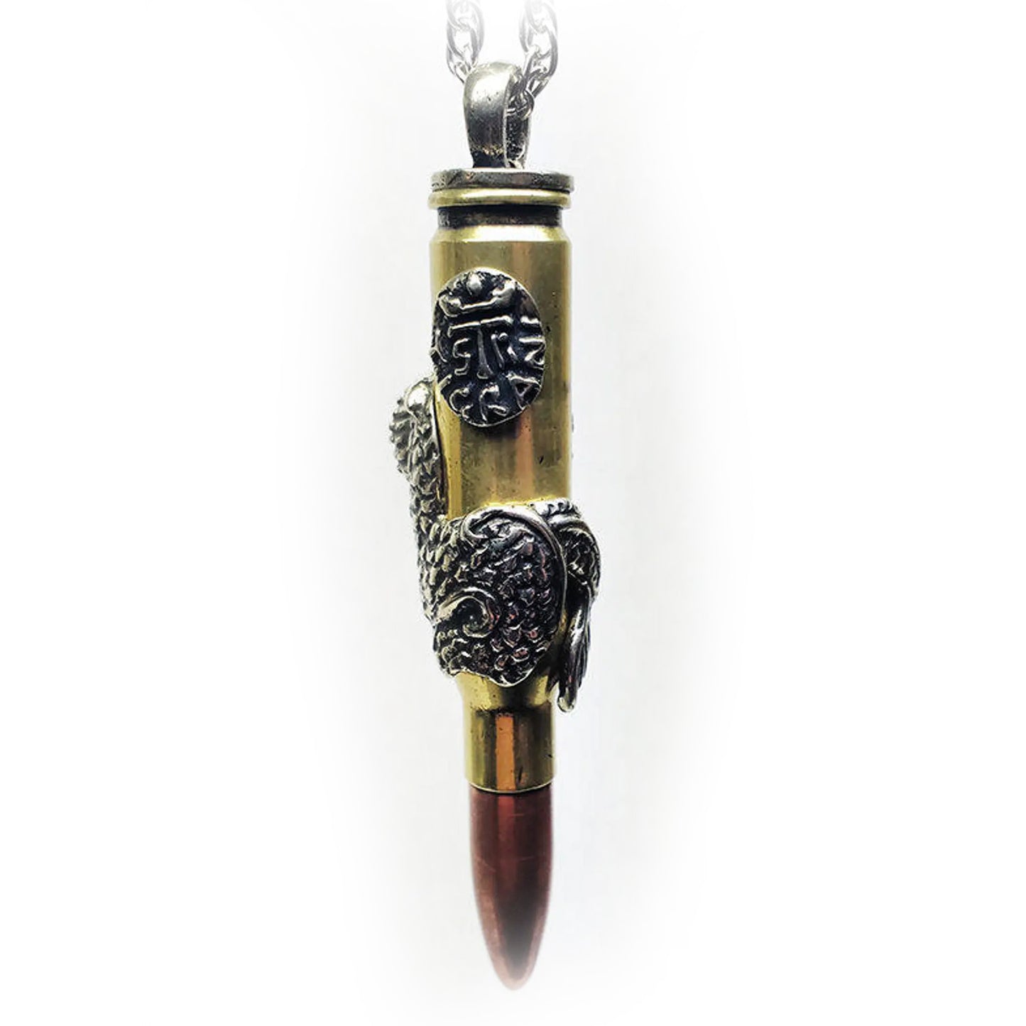 Capricorn Zodiac Love Bullet Silver Pendant