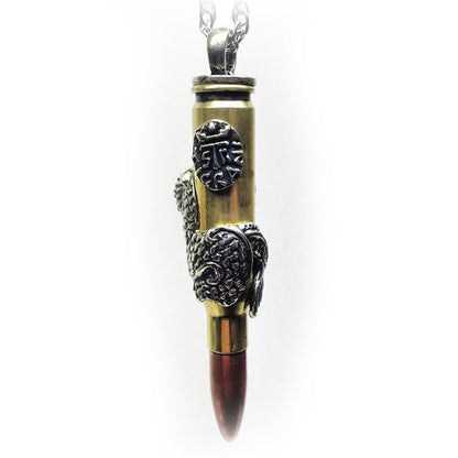Capricorn Zodiac Love Bullet Silver Pendant