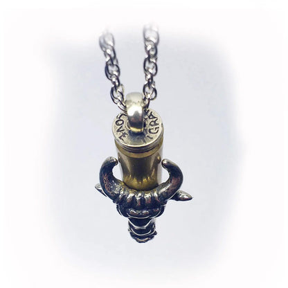 Taurus Zodiac Love Bullet Silver Pendant