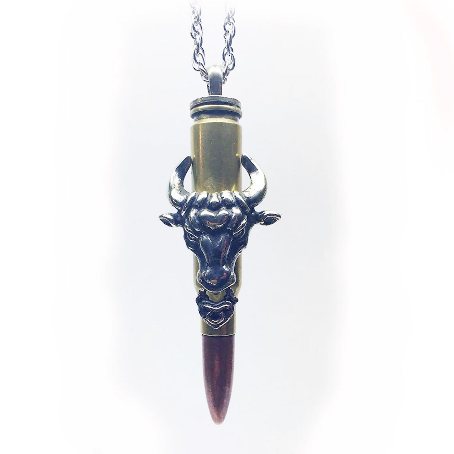 Taurus Zodiac Love Bullet Silver Pendant