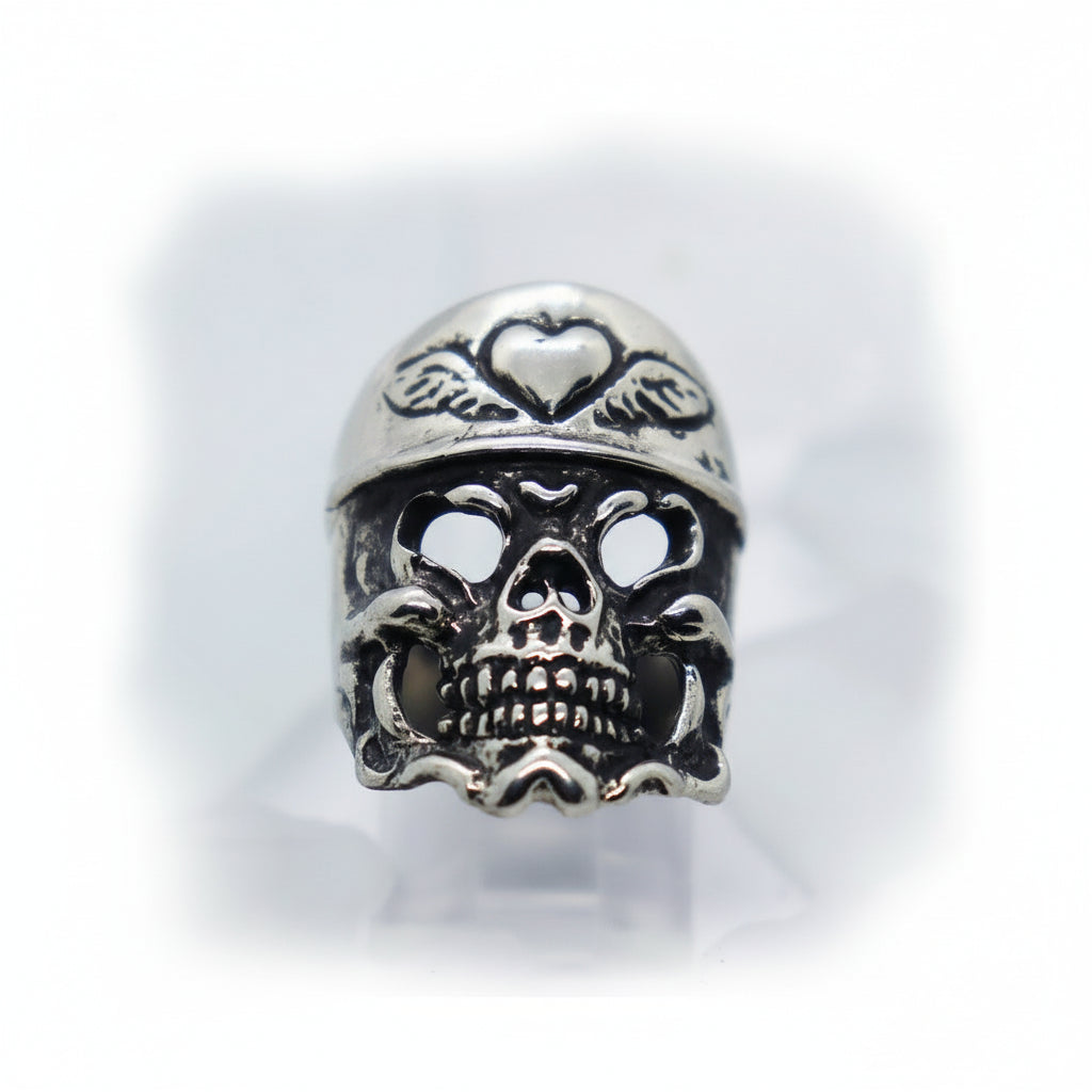 Lover Skull Sterling Silver Ring