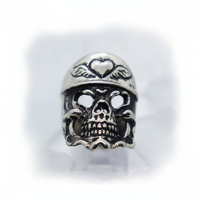 Lover Skull Sterling Silver Ring