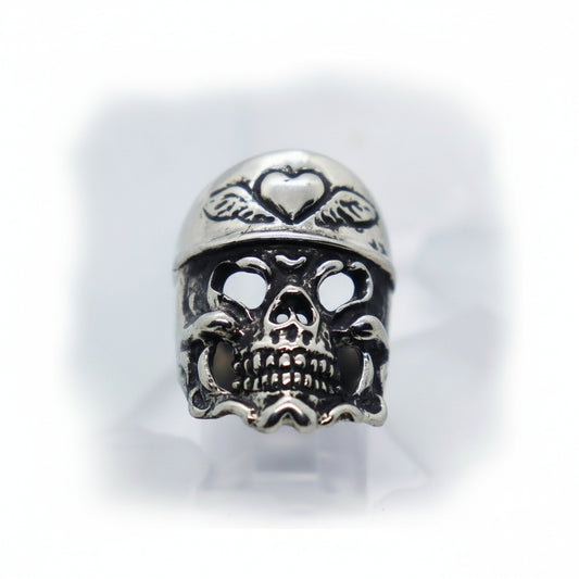 Lover Skull Sterling Silver Ring