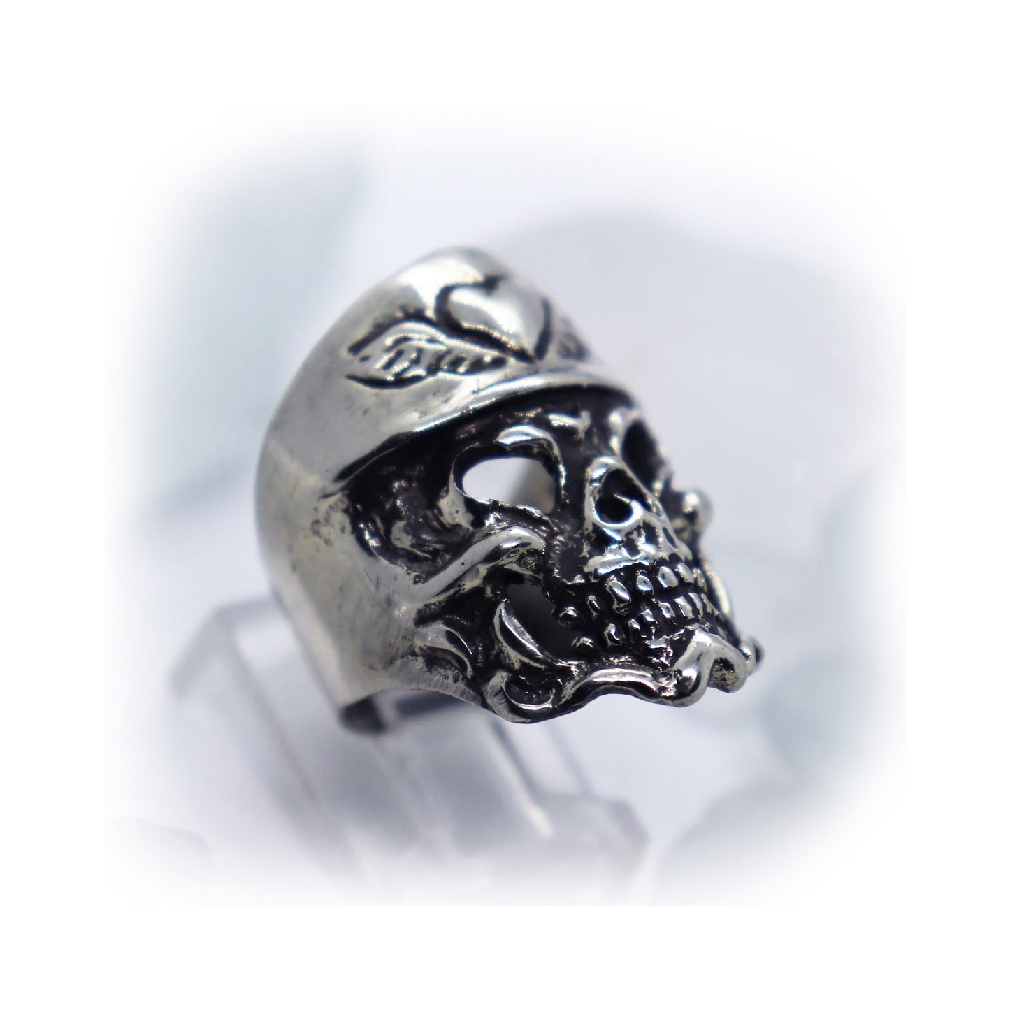 Lover Skull Sterling Silver Ring