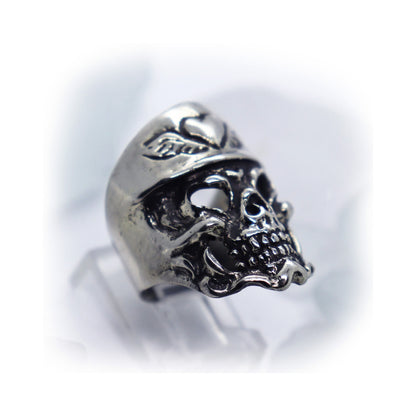 Lover Skull Sterling Silver Ring