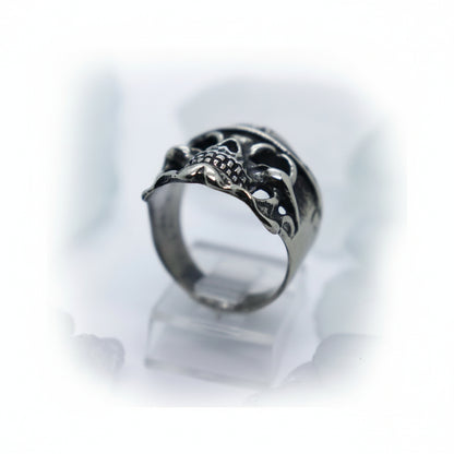 Lover Skull Sterling Silver Ring