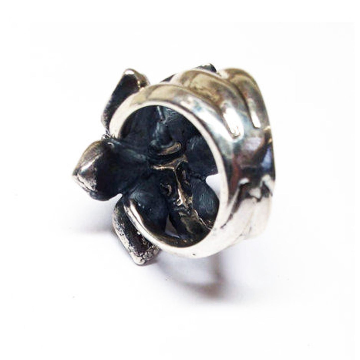 March Birth Flower Daffodil Sterling Silver Ring