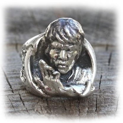 Martial Art Bruce Lee Karate Sterling Silver Ring