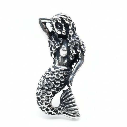 Mermaid Sterling Silver Pendant V2