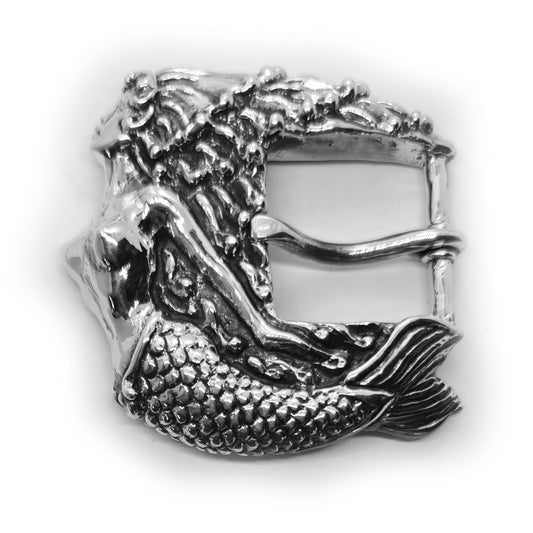 Mermaid Sterling Silver Belt Buckle