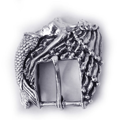Mermaid Sterling Silver Belt Buckle