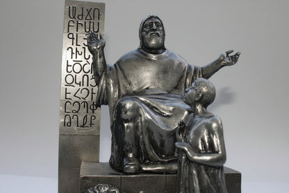 Mesrop Mashtots Pewter Statue