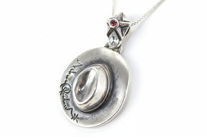 Michael Jackson Hat Sterling Silver Pendant