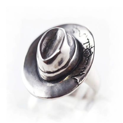 Michael Jackson Hat Sterling Silver Ring