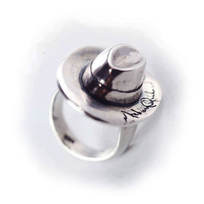 Michael Jackson Hat Sterling Silver Ring