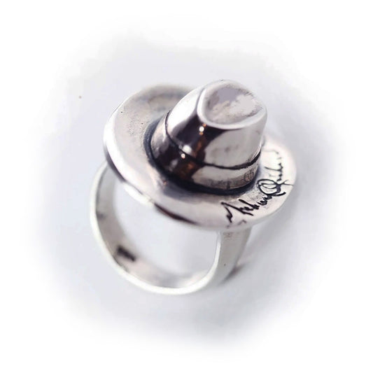 Michael Jackson Hat Sterling Silver Ring