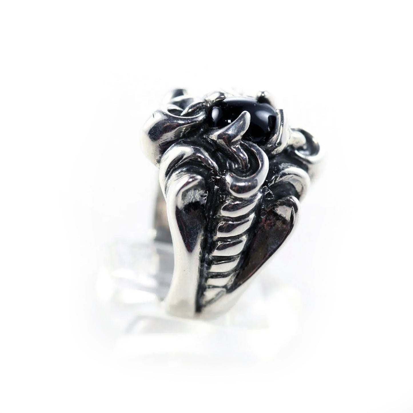 Midnight Sterling Silver Ring with Onyx Stone