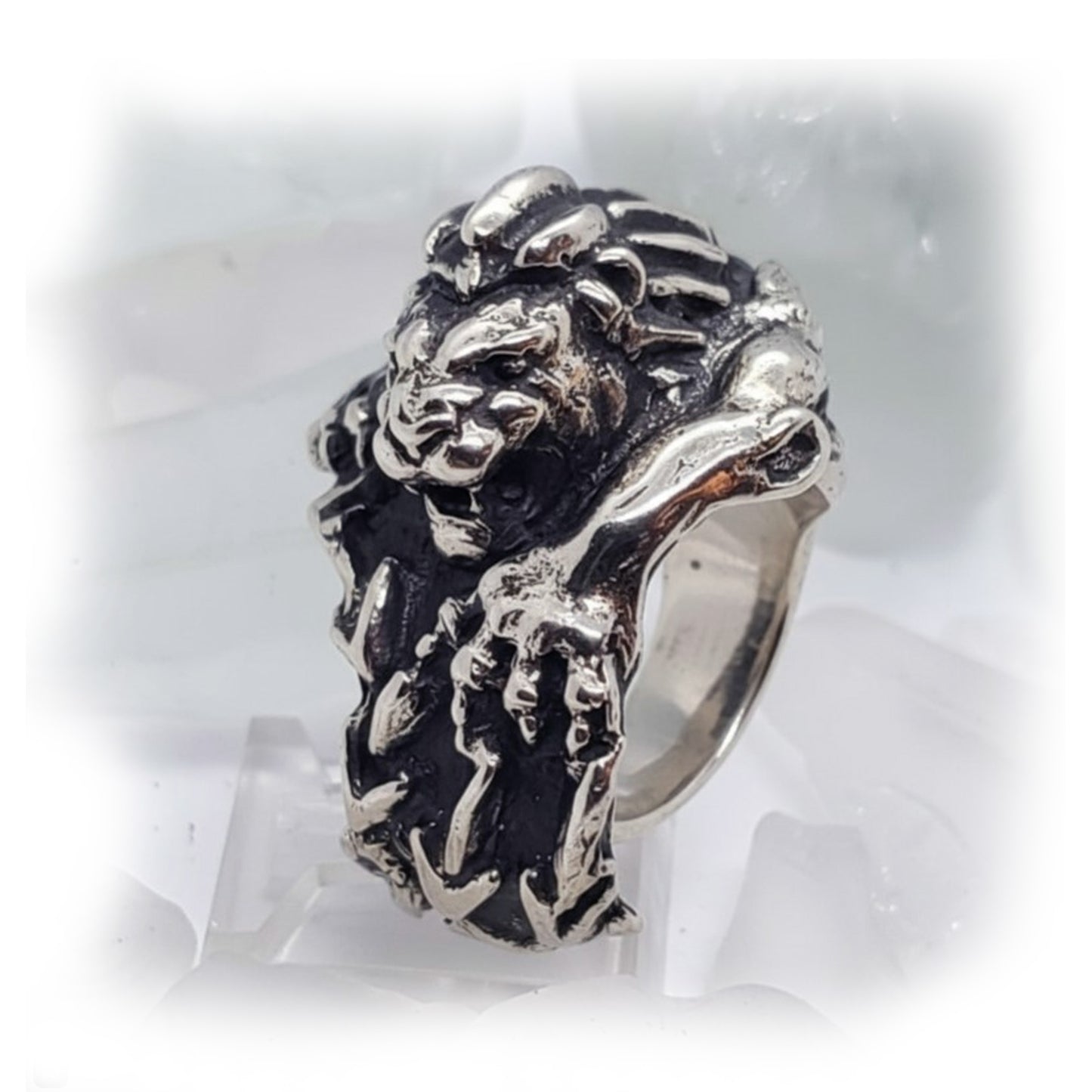 Mighty Lion Sterling Silver Ring