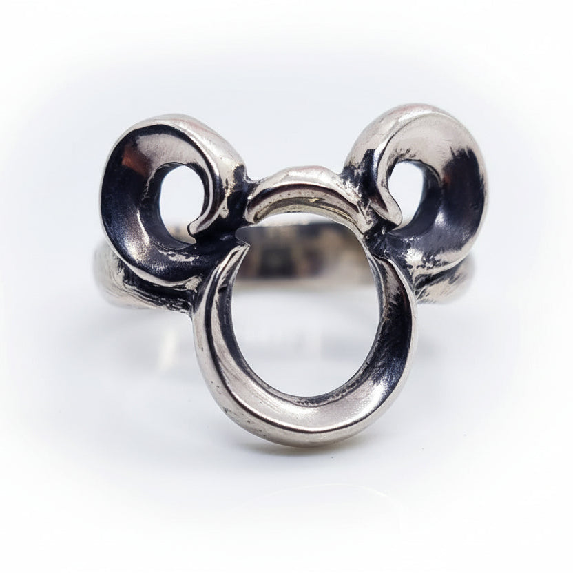 Mighty Rat zodiac sign Sterling Silver Ring