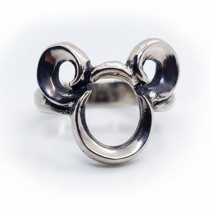 Mighty Rat zodiac sign Sterling Silver Ring