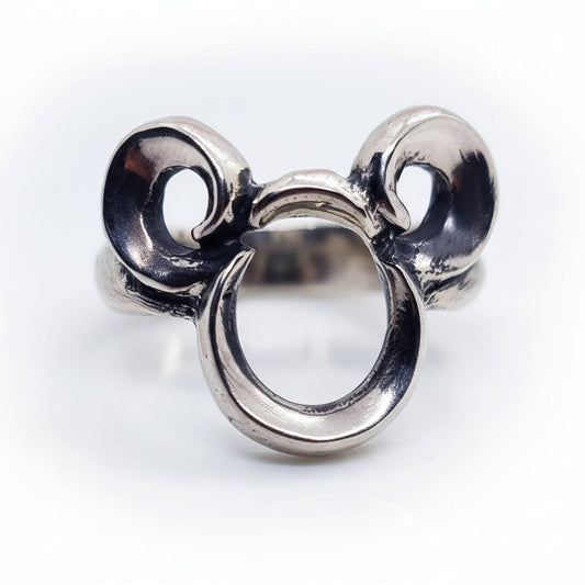 Mighty Rat zodiac sign Sterling Silver Ring