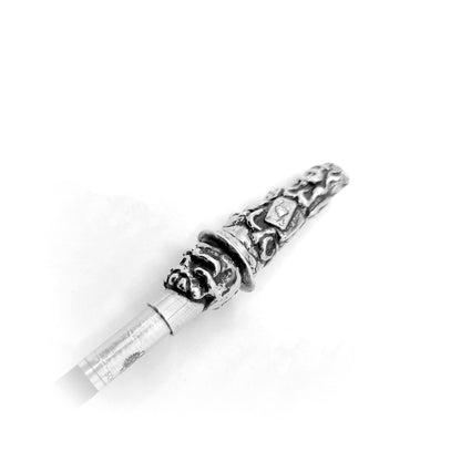 Mister Skull in Casino Sterling Silver Cigarette Pipe