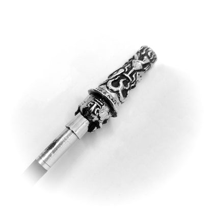 Mister Skull in Casino Sterling Silver Cigarette Pipe