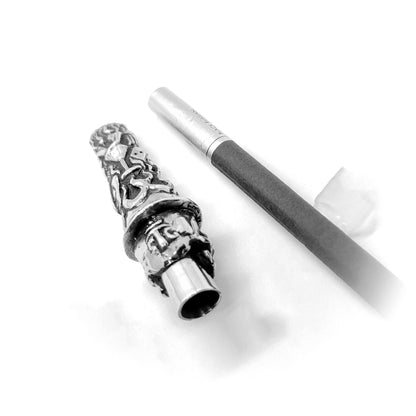 Mister Skull in Casino Sterling Silver Cigarette Pipe