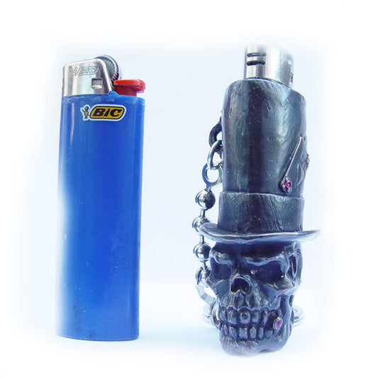 Mr. Skull Bronze Lighter Case