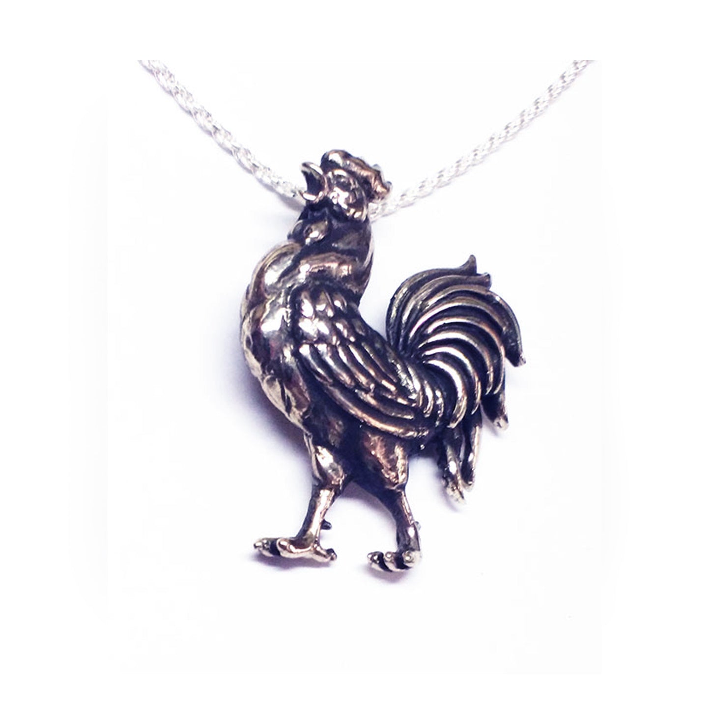 Mr. Rooster Sterling Silver Pendant