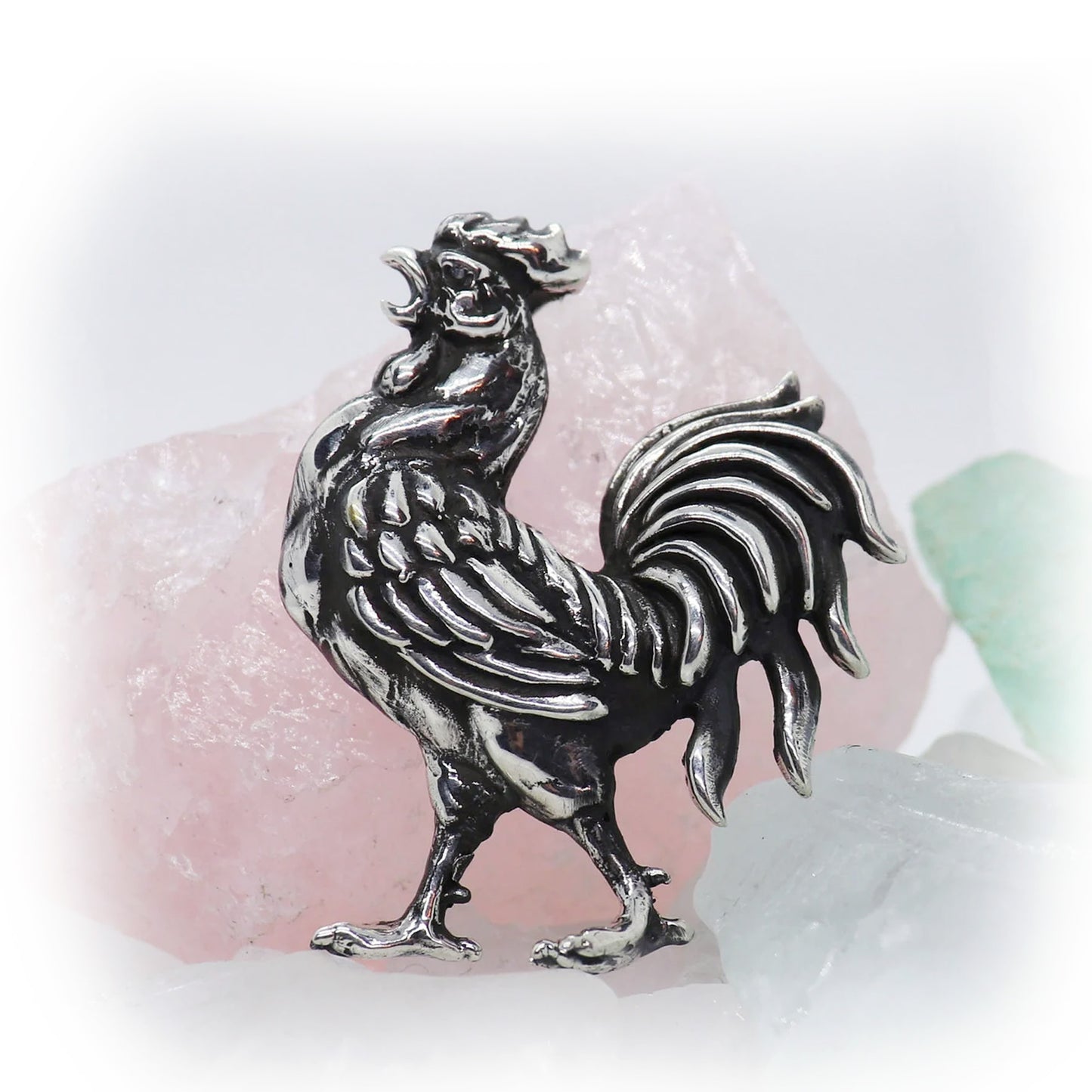 Mr. Rooster Sterling Silver Pendant