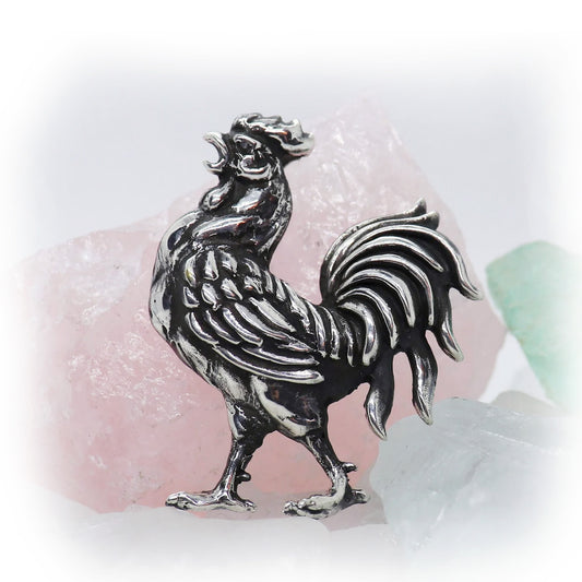 Mr. Rooster Sterling Silver Pendant