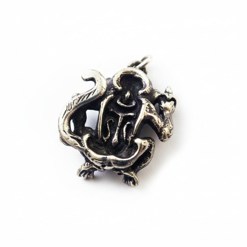 Monkey - Monkey Sterling Silver Pendant