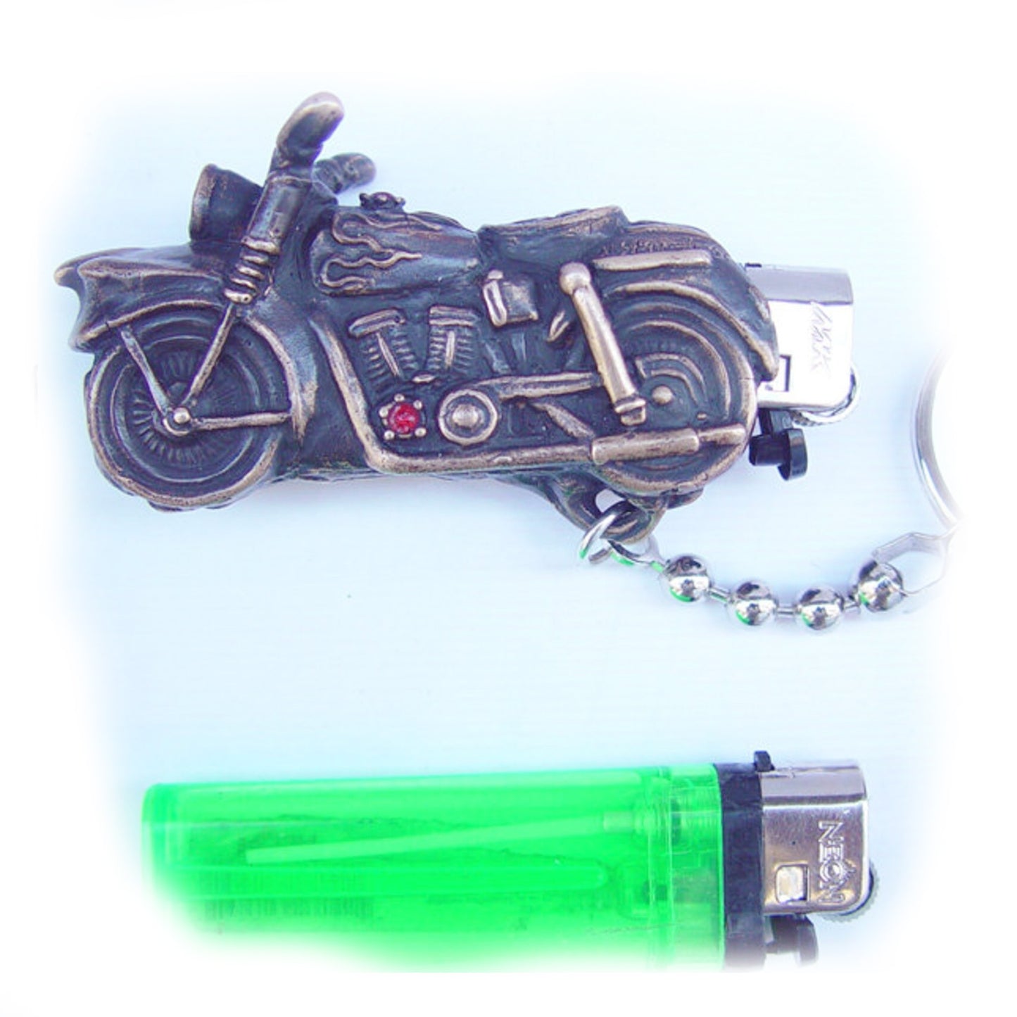 Motorcycle Bronze Lighter Case