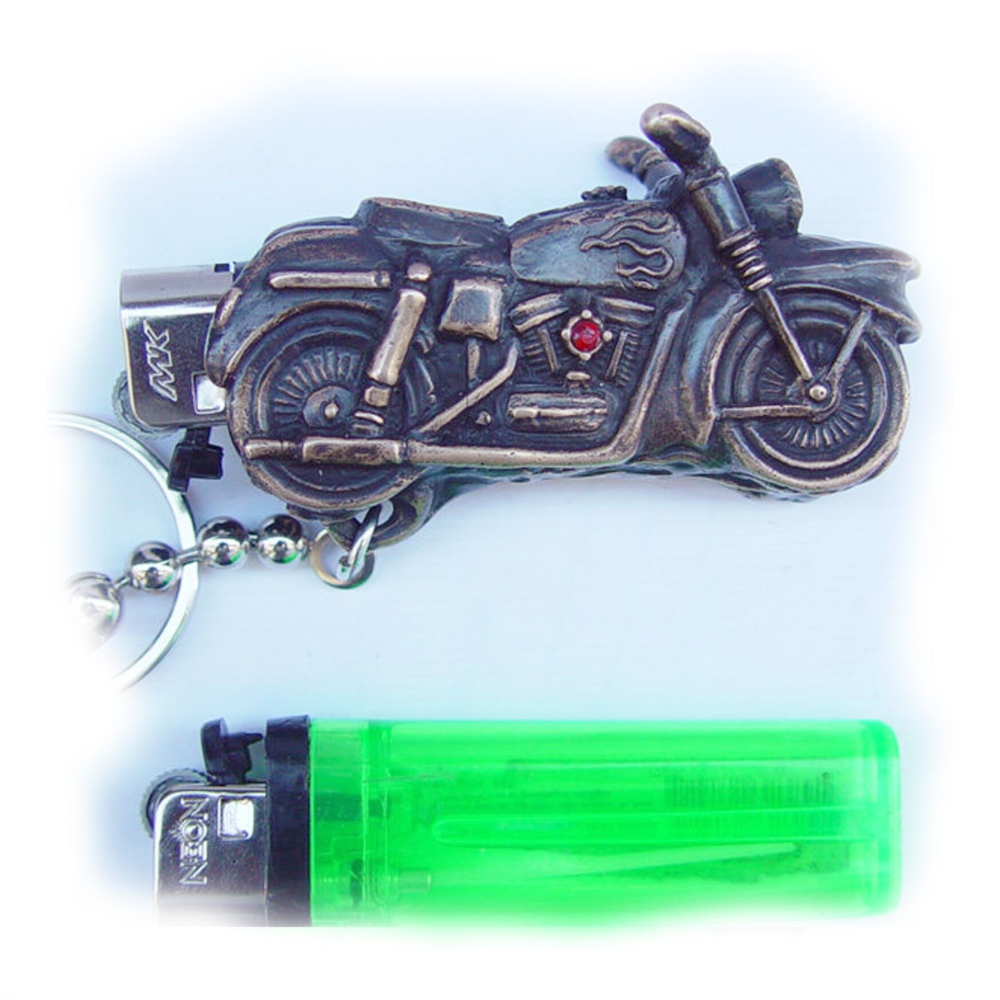 Motorcycle Bronze Lighter Case