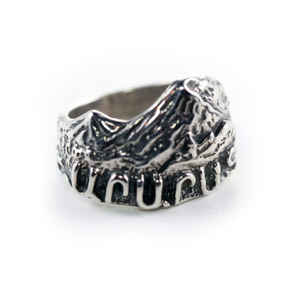 Mountain Ararat from Yerevan and khor Virap Side Sterling Silver Ring