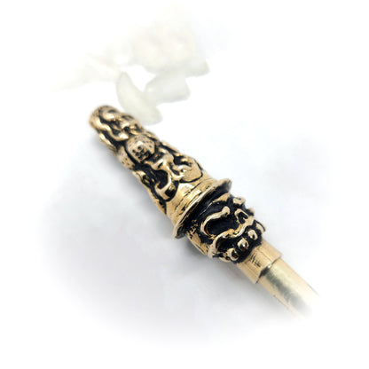 Mister Skull in Casino Sterling Silver Cigarette Pipe