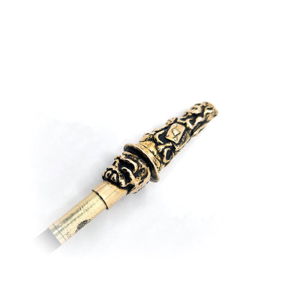 Mister Skull in Casino Sterling Silver Cigarette Pipe