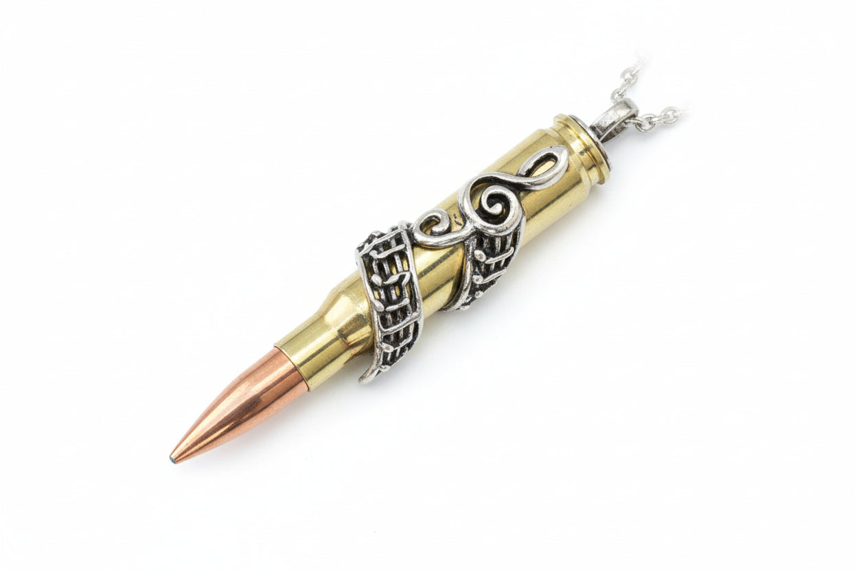 Music Key for Peace – Bullets 4 Peace Pendant