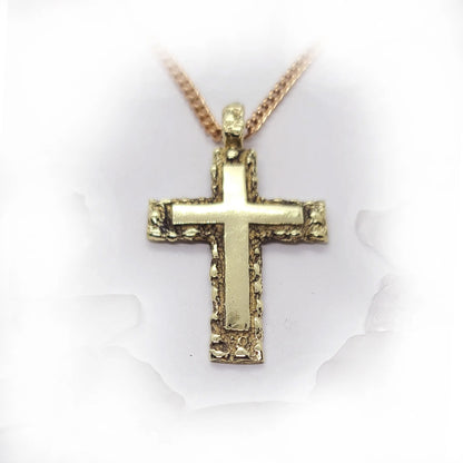 Necked Cross 18kt Gold Pendant