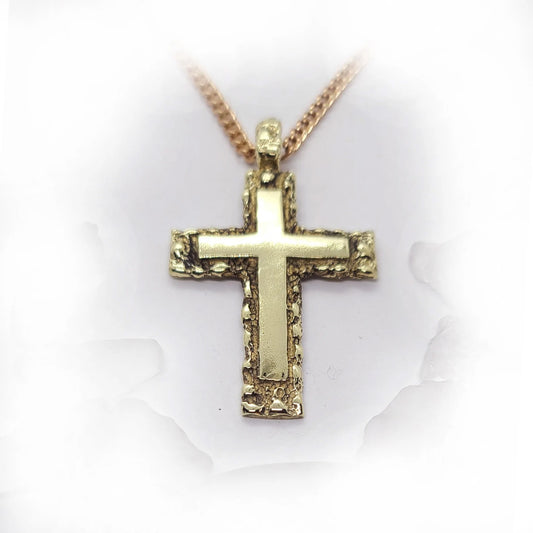 Necked Cross 18kt Gold Pendant