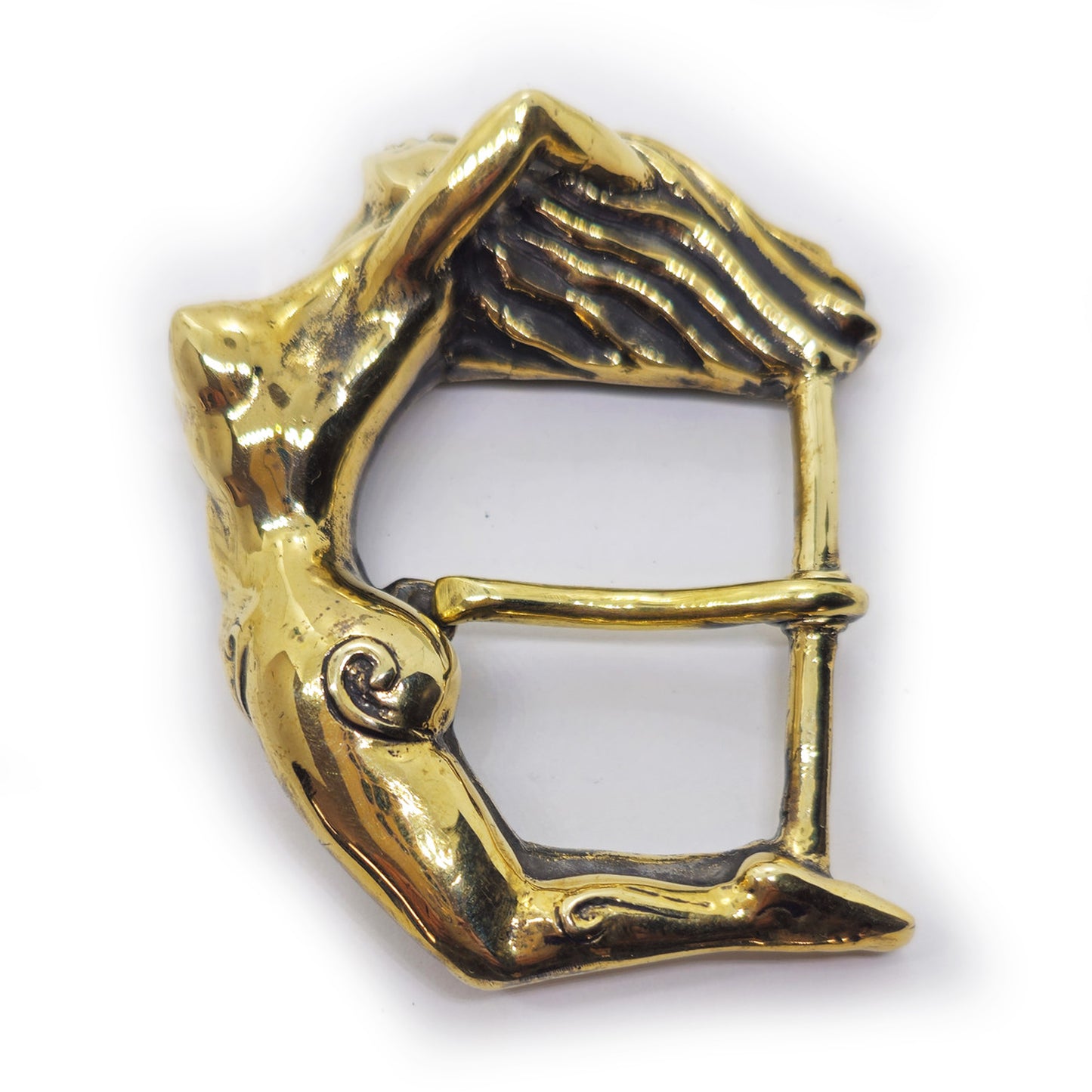 Nude Women Body Brass Belt Buckle
