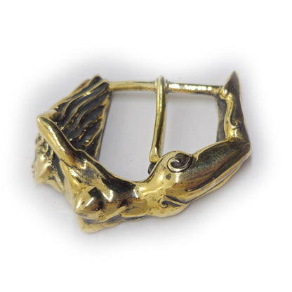Nude Women Body Brass Belt Buckle