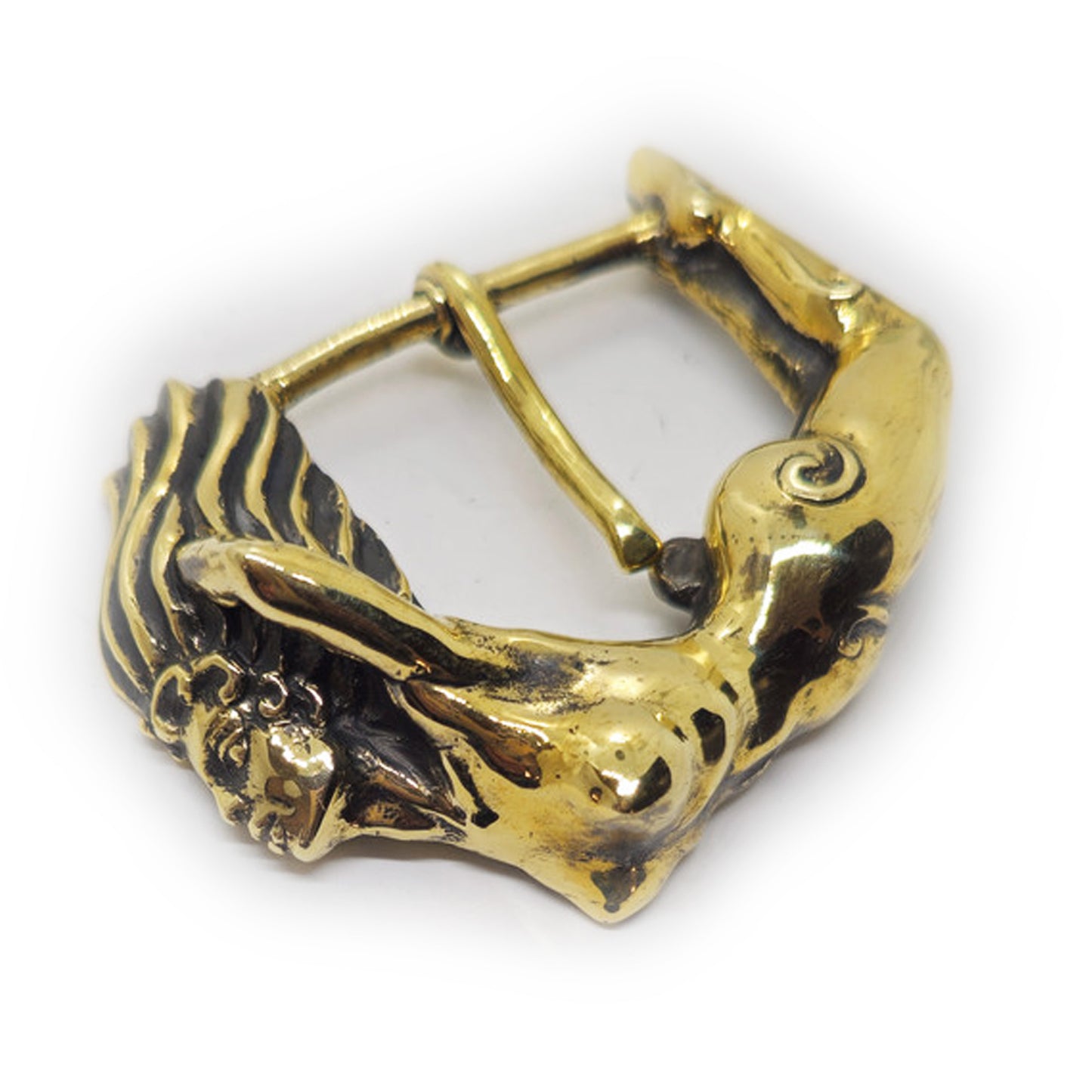 Nude Women Body Brass Belt Buckle