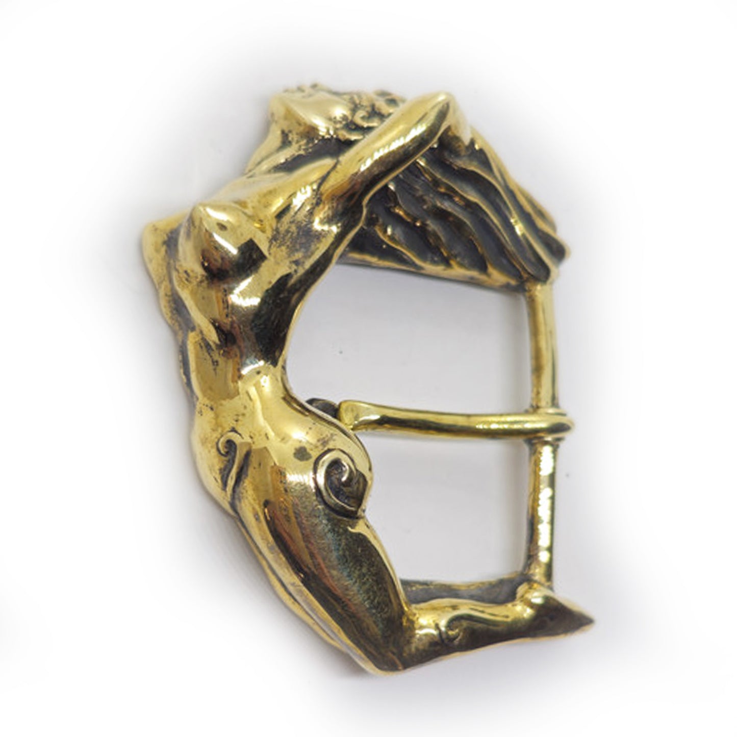 Nude Women Body Brass Belt Buckle